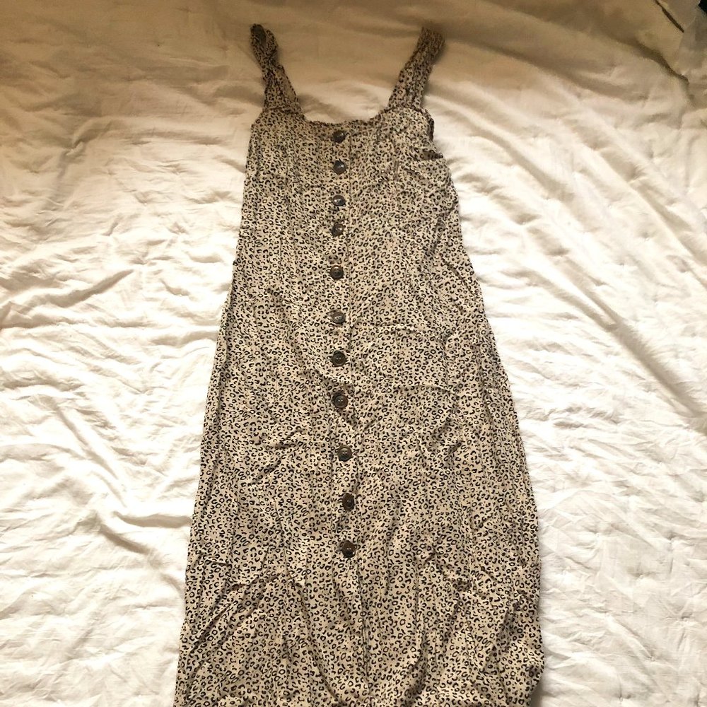 Cheetah print maxi dress